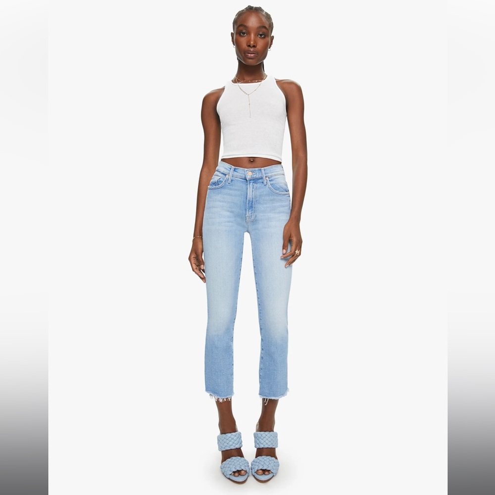MOTHER Superior The Insider Crop Step Fray in I Confess Size 27